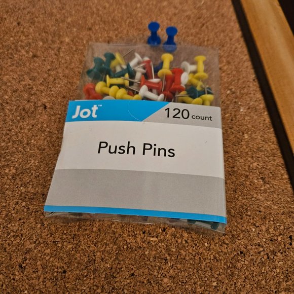 cork board with push pins for notes reminders or anything! - Picture 4 of 7